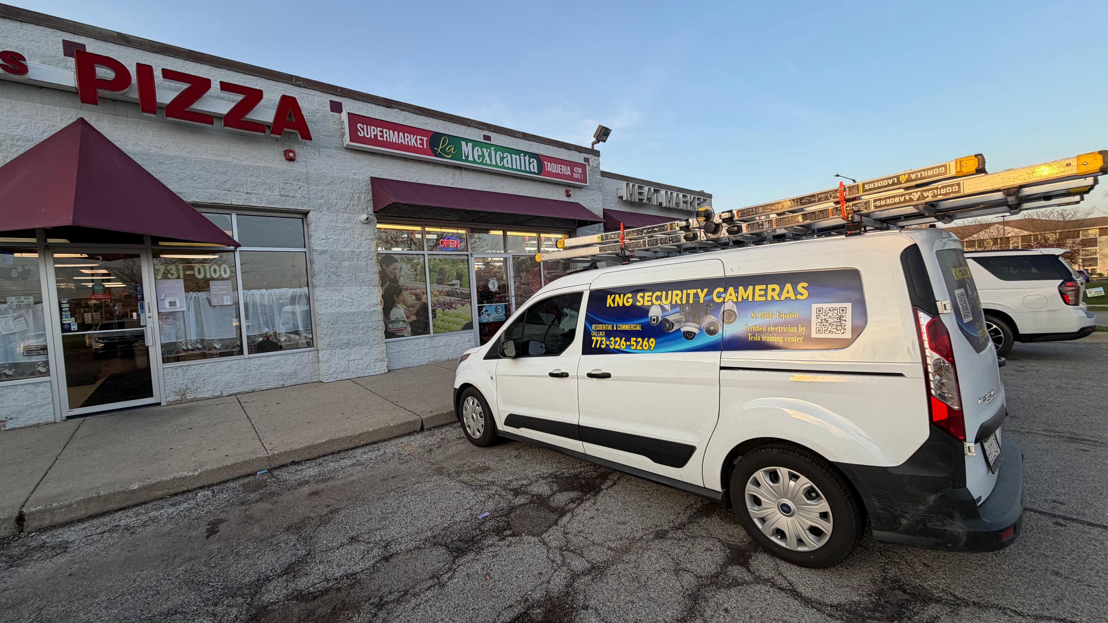 KNG Security Cameras team at a job site